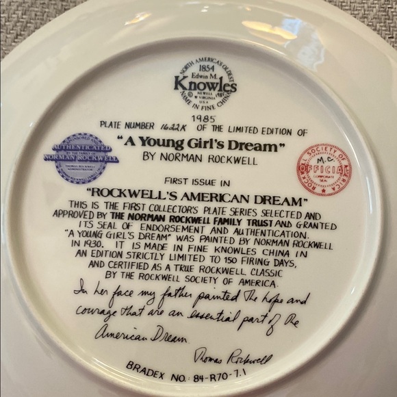 Norman Rockwell Decorative Plates Set and book. - Picture 9 of 16